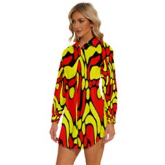 Womens Long Sleeve Shirt Dress 