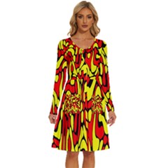 Long Sleeve Dress With Pocket 
