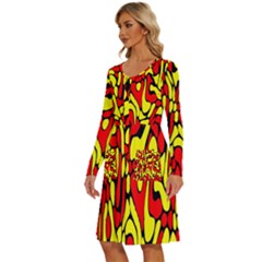 Long Sleeve Dress With Pocket 
