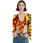 RBY 127 Trumpet Sleeve Cropped Top