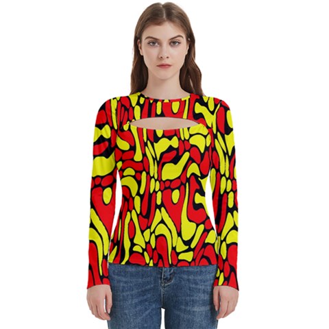RBY 127 Women s Cut Out Long Sleeve T