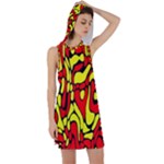 D Racer Back Hoodie Dress