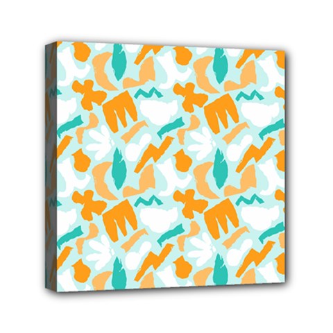 Design Pattern Seamless Tropical Mini Canvas 6  x 6  (Stretched) from ArtsNow.com