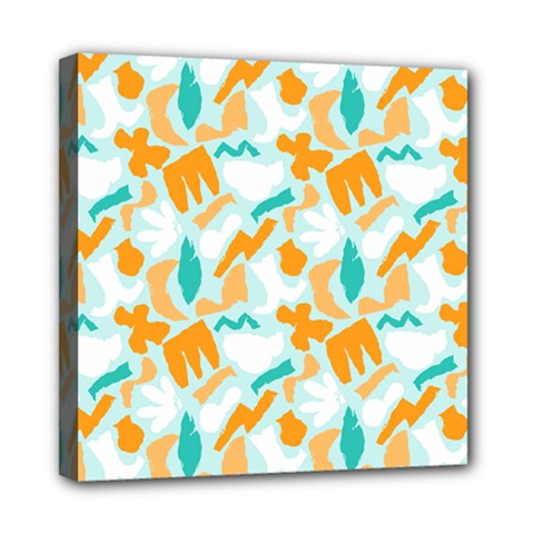 Design Pattern Seamless Tropical Mini Canvas 8  x 8  (Stretched) from ArtsNow.com