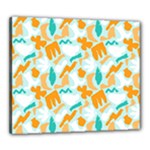 Design Pattern Seamless Tropical Canvas 24  x 20  (Stretched)