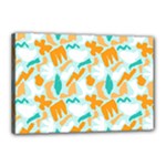 Design Pattern Seamless Tropical Canvas 18  x 12  (Stretched)