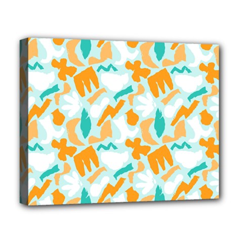 Design Pattern Seamless Tropical Deluxe Canvas 20  x 16  (Stretched) from ArtsNow.com