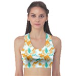 Design Pattern Seamless Tropical Fitness Sports Bra