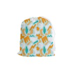 Design Pattern Seamless Tropical Drawstring Pouch (Medium)