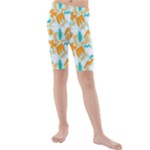 Design Pattern Seamless Tropical Kids  Mid Length Swim Shorts