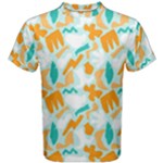 Design Pattern Seamless Tropical Men s Cotton T-Shirt