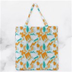 Design Pattern Seamless Tropical Grocery Tote Bag