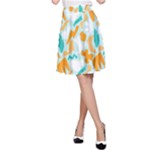 Design Pattern Seamless Tropical A-Line Skirt