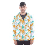 Design Pattern Seamless Tropical Men s Hooded Windbreaker