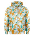 Design Pattern Seamless Tropical Men s Zipper Hoodie