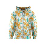 Design Pattern Seamless Tropical Kids  Zipper Hoodie
