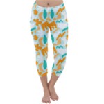 Design Pattern Seamless Tropical Capri Winter Leggings 