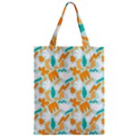 Design Pattern Seamless Tropical Zipper Classic Tote Bag