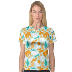 V-Neck Sport Mesh T-Shirt 