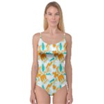 Design Pattern Seamless Tropical Camisole Leotard 