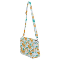 Shoulder Bag with Back Zipper 