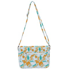 Shoulder Bag with Back Zipper 