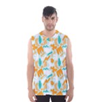 Design Pattern Seamless Tropical Men s Basketball Tank Top
