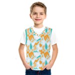 Design Pattern Seamless Tropical Kids  Basketball Tank Top
