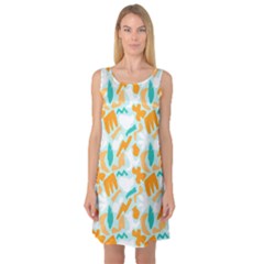 Sleeveless Satin Nightdress 