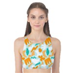 Design Pattern Seamless Tropical Tank Bikini Top