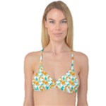 Design Pattern Seamless Tropical Reversible Tri Bikini Top