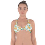 Design Pattern Seamless Tropical Halter Neck Bikini Top