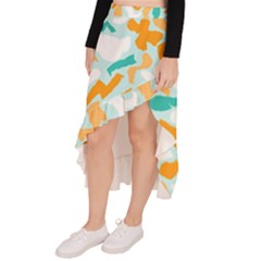 Asymmetrical Ruffle Hem Skirt  