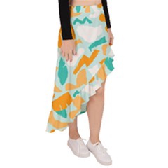 Asymmetrical Ruffle Hem Skirt  