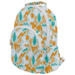 Design Pattern Seamless Tropical Rounded Multi Pocket Backpack