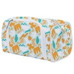 Design Pattern Seamless Tropical Toiletries Pouch