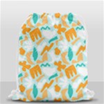 Design Pattern Seamless Tropical Drawstring Bag (Small)