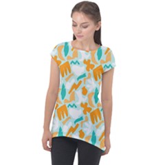 Cap Sleeve High Low Top 