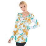 Design Pattern Seamless Tropical Tie Up T-Shirt