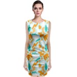 Design Pattern Seamless Tropical Classic Sleeveless Midi Dress