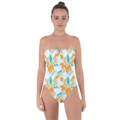 Tie Back One Piece Swimsuit 