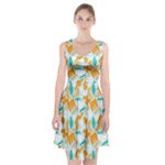 Design Pattern Seamless Tropical Racerback Midi Dress