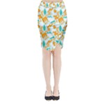 Design Pattern Seamless Tropical Midi Wrap Pencil Skirt