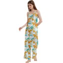 Spaghetti Top Long Pants Satin Pajamas Set 