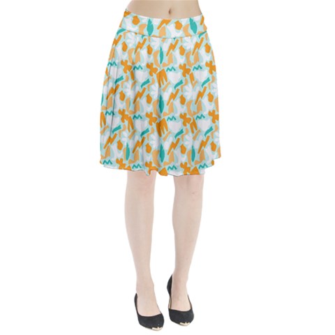 Design Pattern Seamless Tropical Pleated Skirt from ArtsNow.com