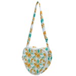Design Pattern Seamless Tropical Heart Shoulder Bag