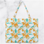 Design Pattern Seamless Tropical Zipper Medium Tote Bag
