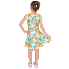 Kids  Short Sleeve Dress 