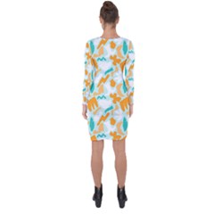 Asymmetric Cut-Out Shift Dress 