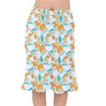 Design Pattern Seamless Tropical Short Mermaid Skirt